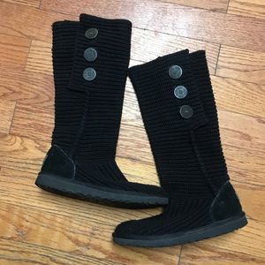 UGG Classic Cardy Button Detailed Knit Boots